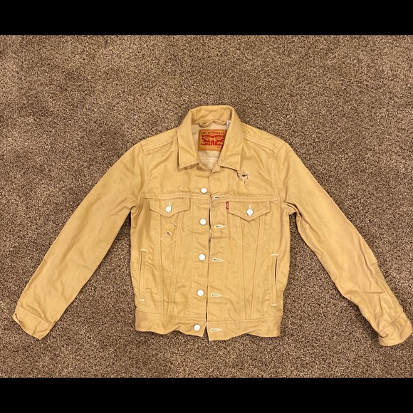 levis yellow denim jacket